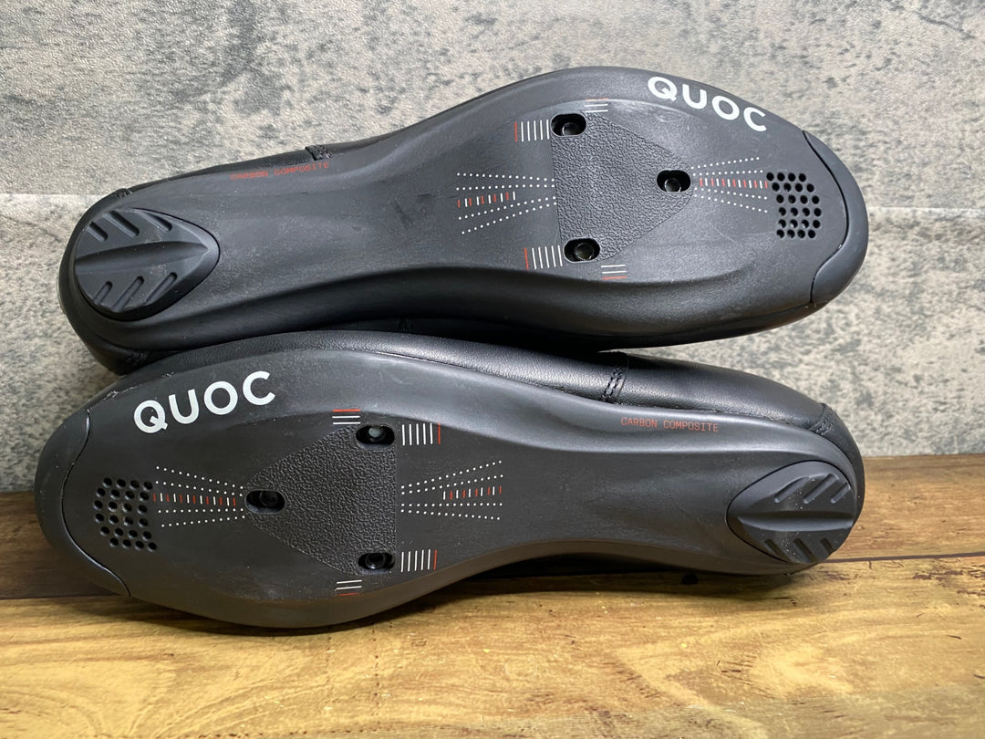 JE376 クオック QUOC NIGHT レザー ビンディングシューズ 黒 EU39.5 3穴
