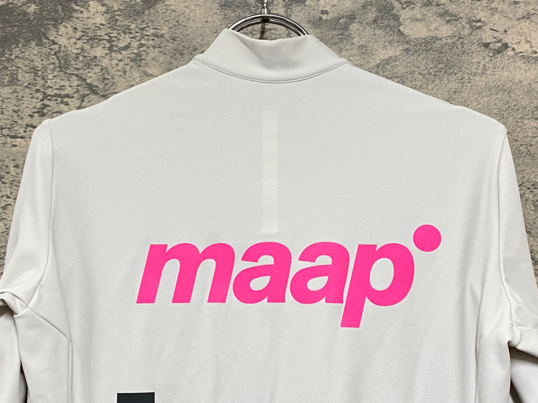 KI310 マープ MAAP TRAINING JERSEY 長袖 サイクルジャージ グレー S 裏起毛