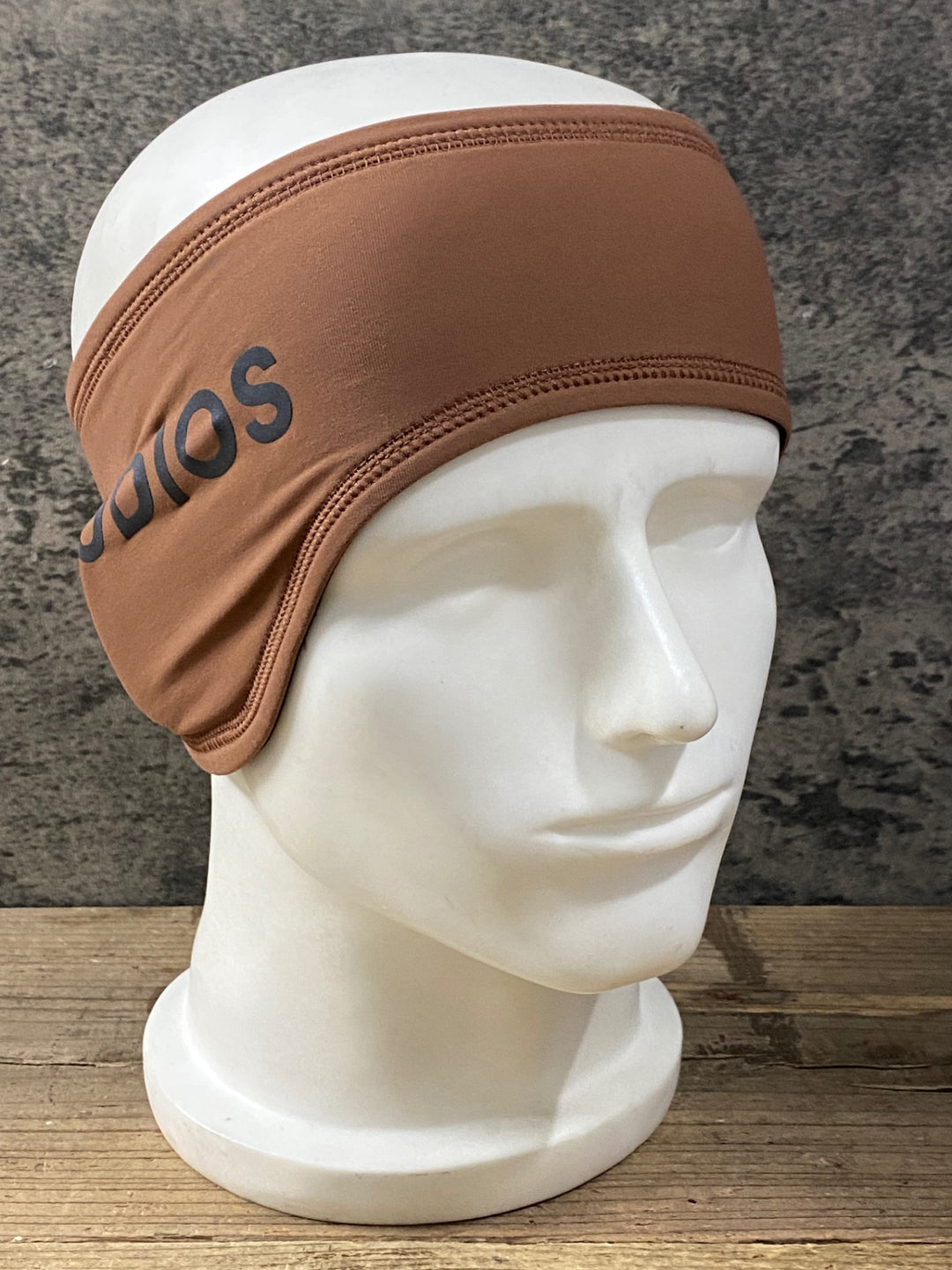 KM734 パスノーマルスタジオ PAS NORMAL STUDIOS Logo HEADBAND 裏起毛 茶