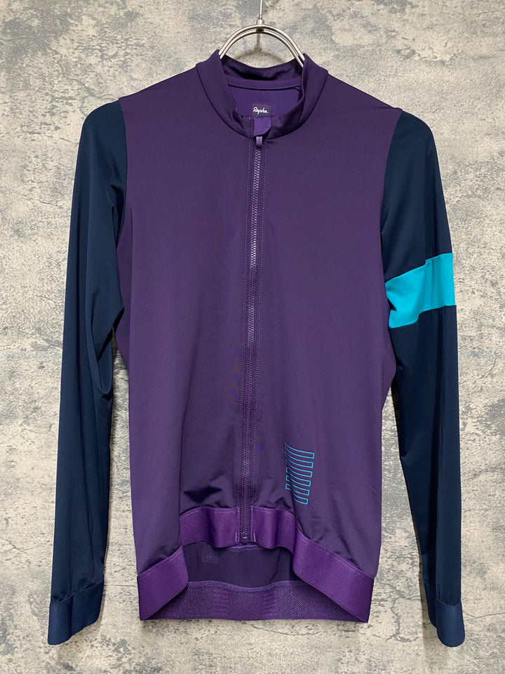 KB327 ラファ RAPHA PRO TEAM LONG SLEEVE TRAINING JERSEY 長袖 サイクルジャージ S 紫