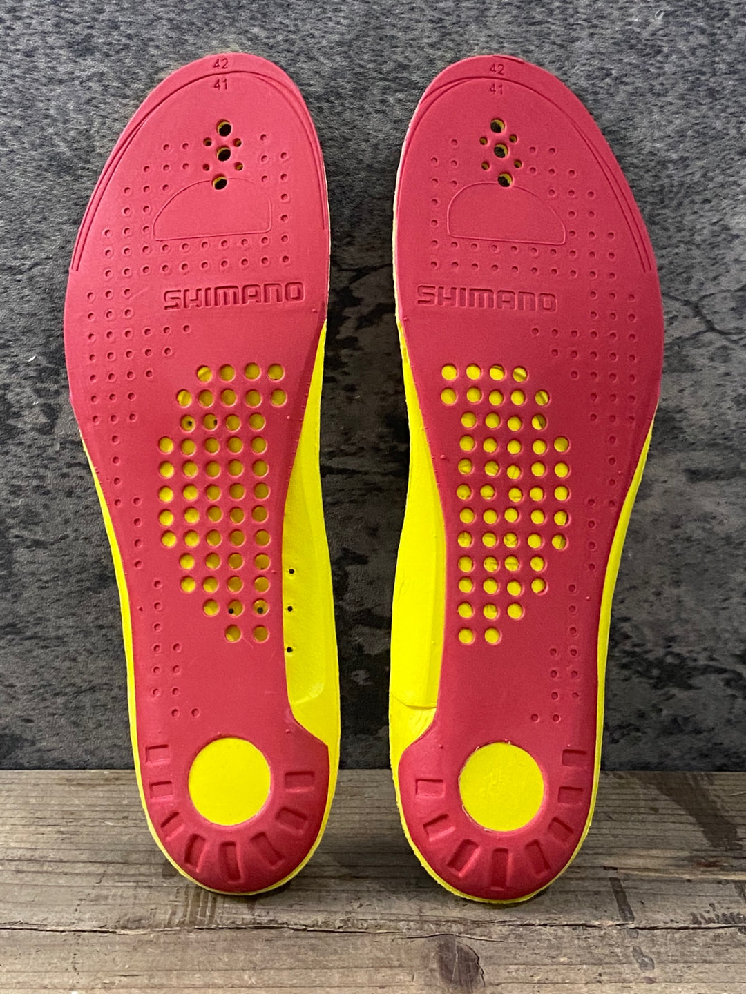 KN627 シマノ SHIMANO CUSTOM - FIT INSOLES インソール 黄 EU42