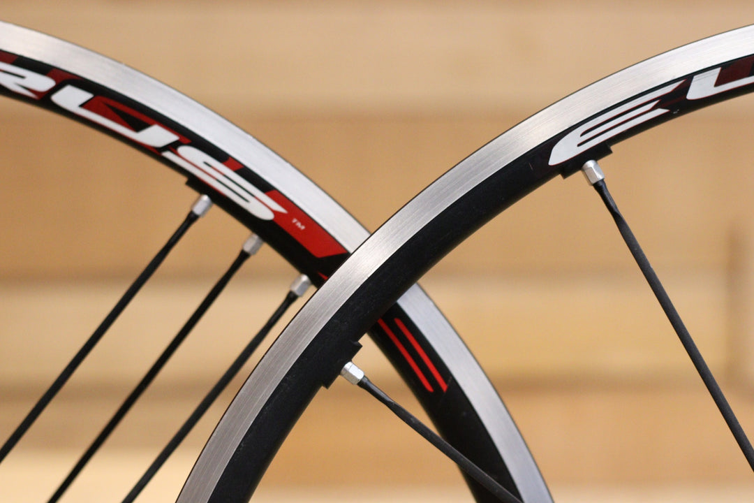 カンパニョーロ CAMPAGNOLO ユーラス EURUS 2WAY-FIT シマノ 10S ナローリム 15C アルミ チューブレス ホイールセット 【立川店】