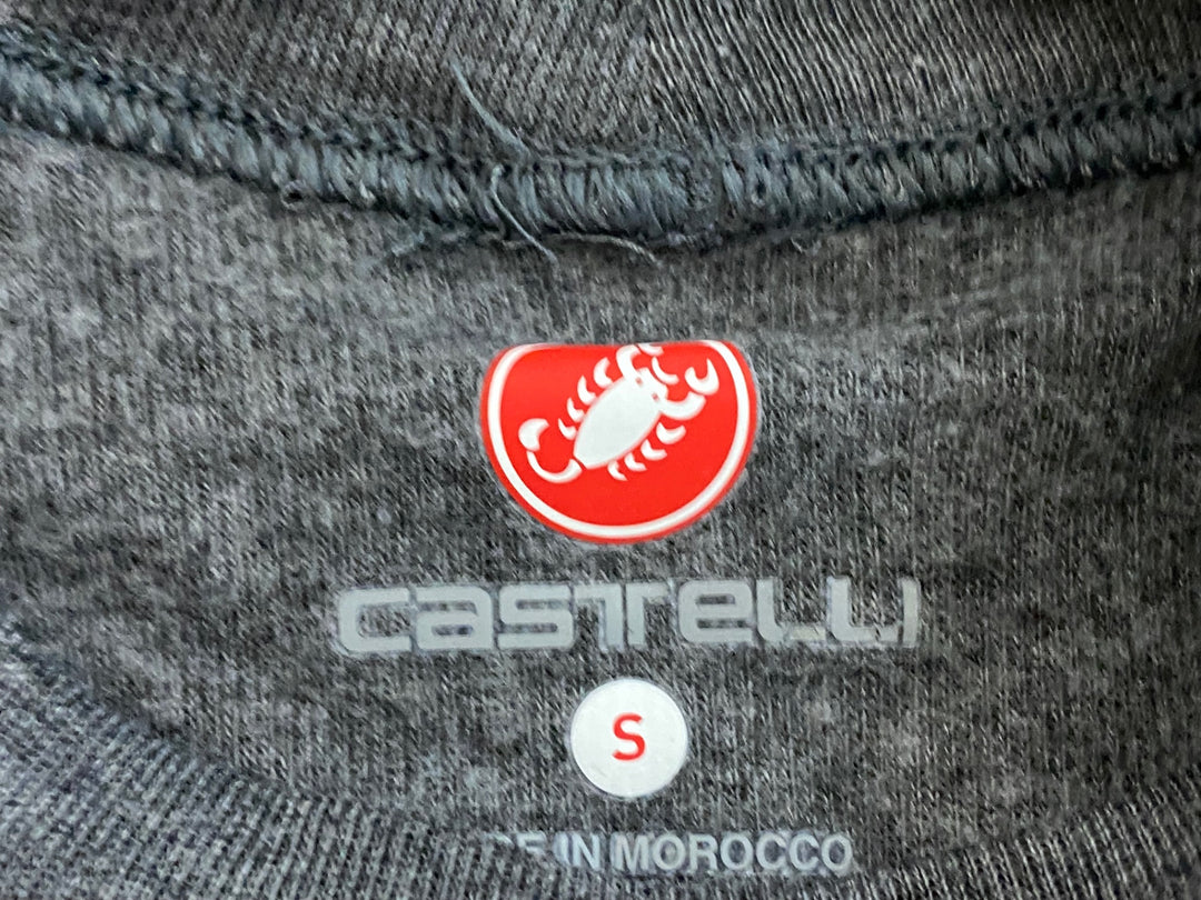 JV453 カステリ CASTELLI 長袖 ベースレイヤー グレー S 裏起毛