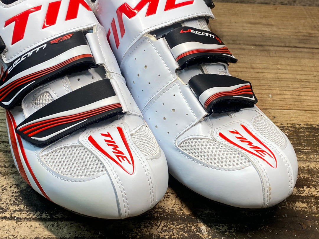JR518 タイム TIME ULTEAM RS CARBON ビンディングシューズ 白 EU42