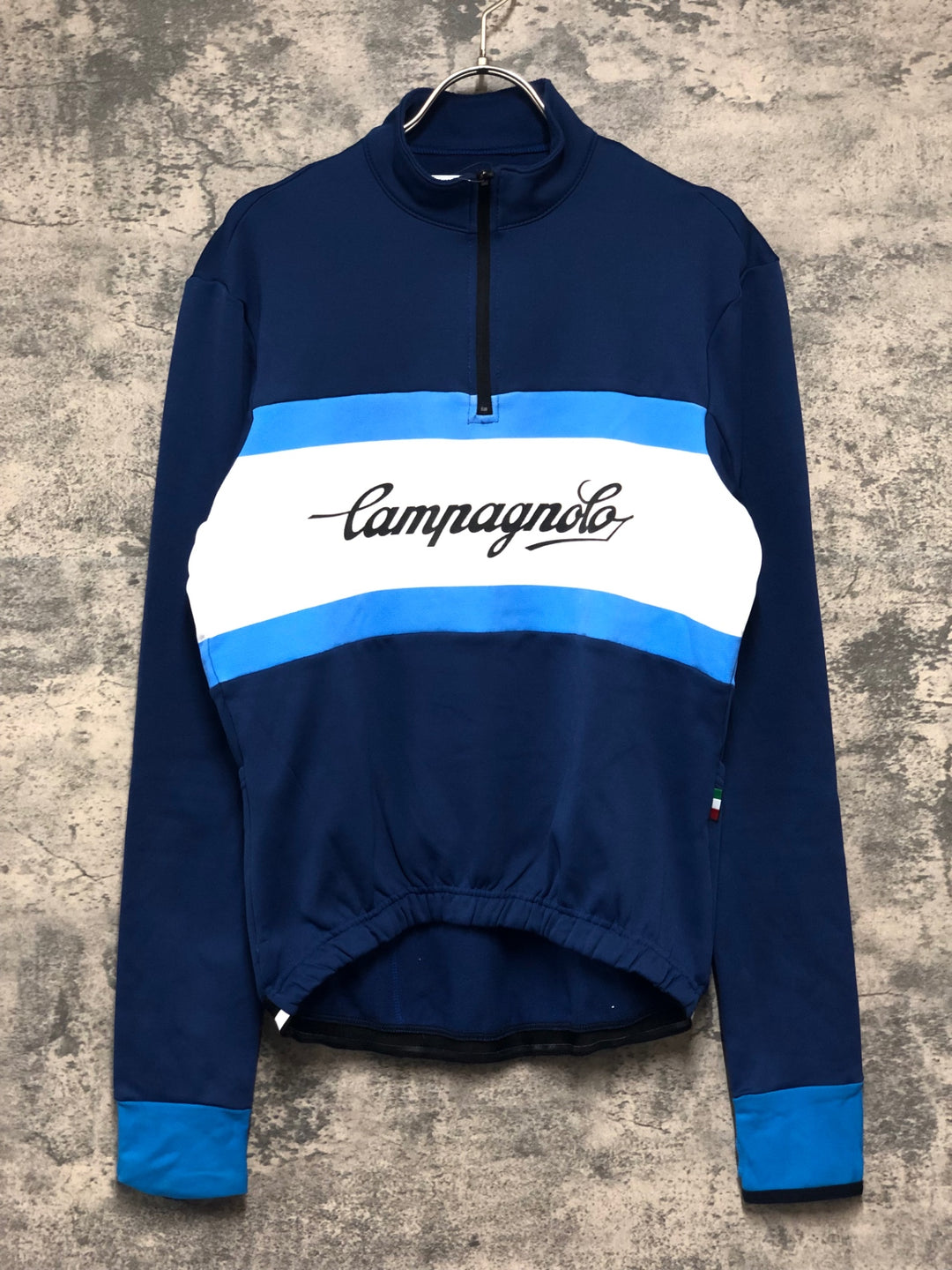 KJ349 カンパニョーロ CAMPAGNOLO 長袖 サイクルジャージ 紺 ※サイズ不明