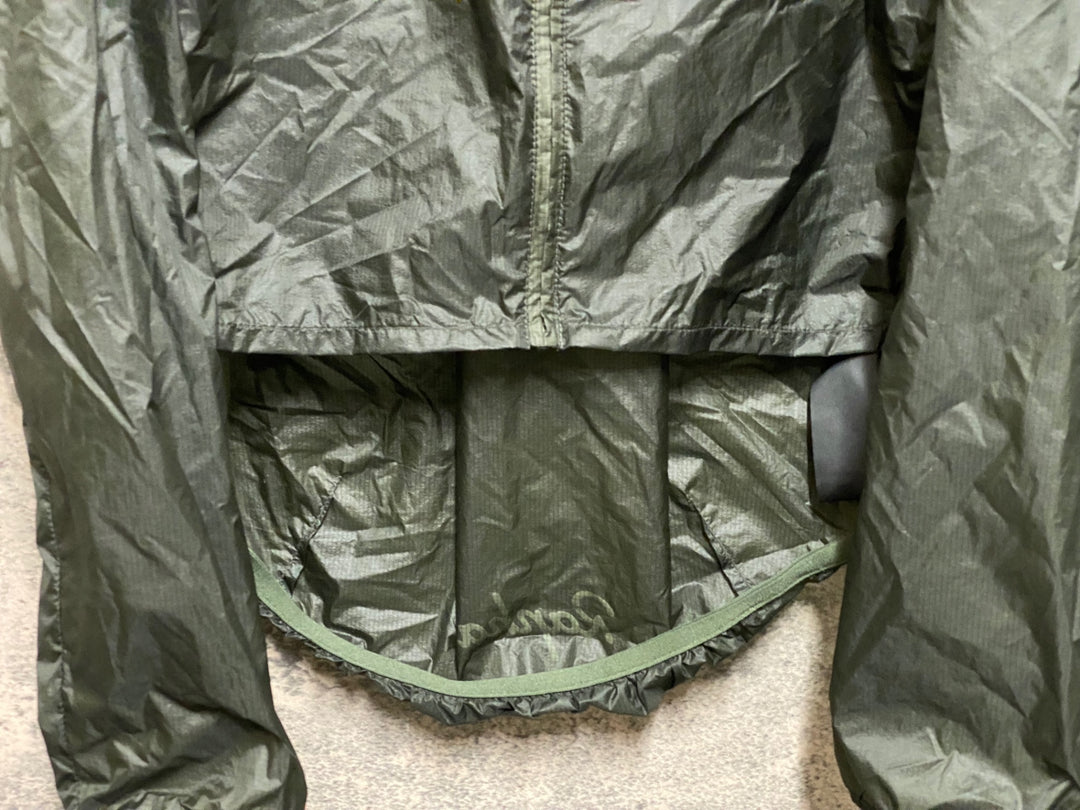 KE033 ラファ Rapha BREVET FLYWEIGHT WIND JACKET 長袖 サイクルジャケット オリーブ L