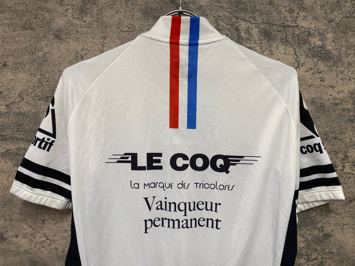 JU212 ルコックスポルティフ le coq sportif 半袖 サイクルジャージ 白 L