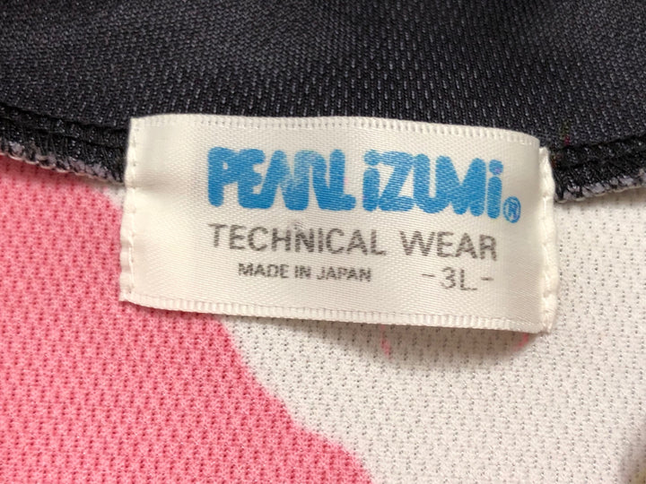 KE026 パールイズミ PEARL iZUMi 半袖 サイクルジャージ 赤 白 3L ハーフジップ