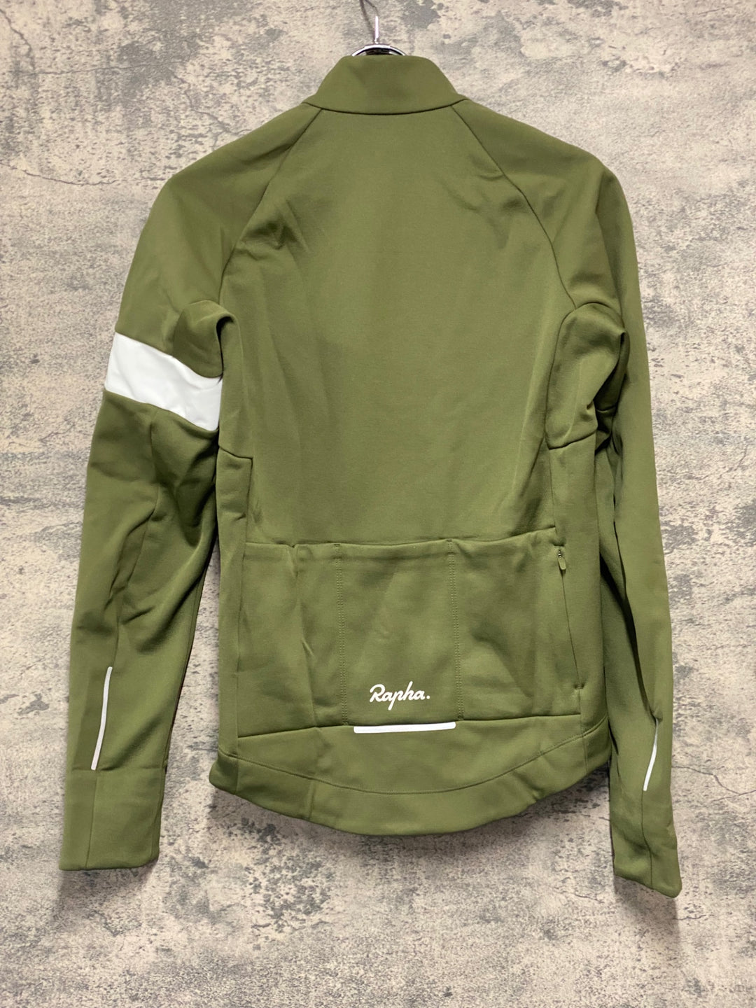 JZ019 ラファ Rapha MEN'S CORE WINTER JACKET 長袖 サイクルジャケット カーキ S 裏起毛