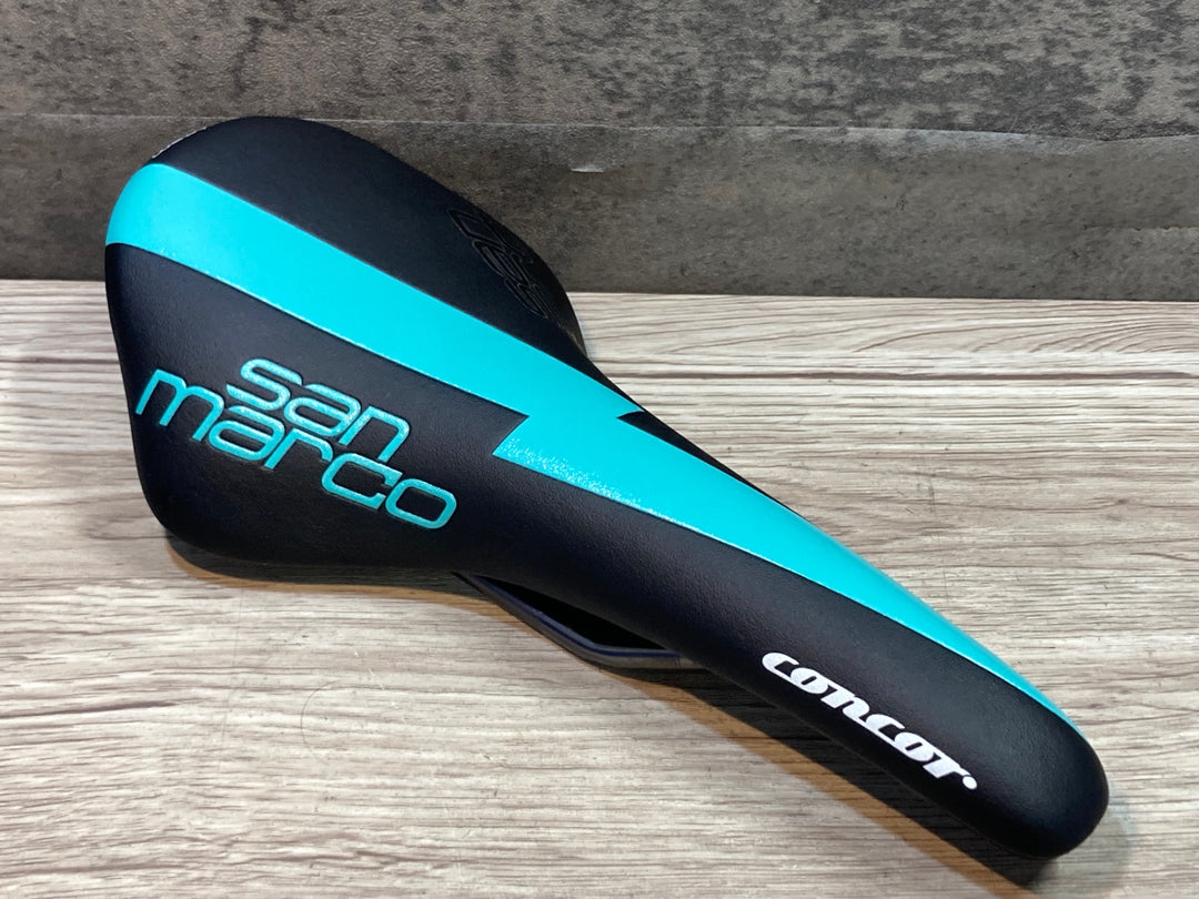 JU659 セラサンマルコ Selle San Marco コンコール CONCOR TEAM サドル XSiliteレール 黒/水色
