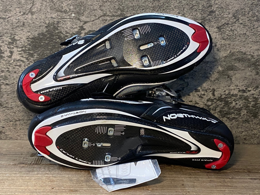 JR509 ノースウェーブ NORTHWAVE AERLITE 3 shoes ビンディングシューズ 黒赤白 EU41