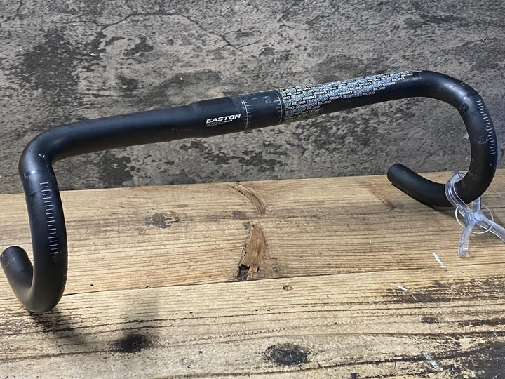 KG755 イーストン EASTON EC90 SLX3 カーボン ドロップハンドル Φ31.8 C-Cエンド420mm ※クランプ部凹み大、クラックのためジャンク