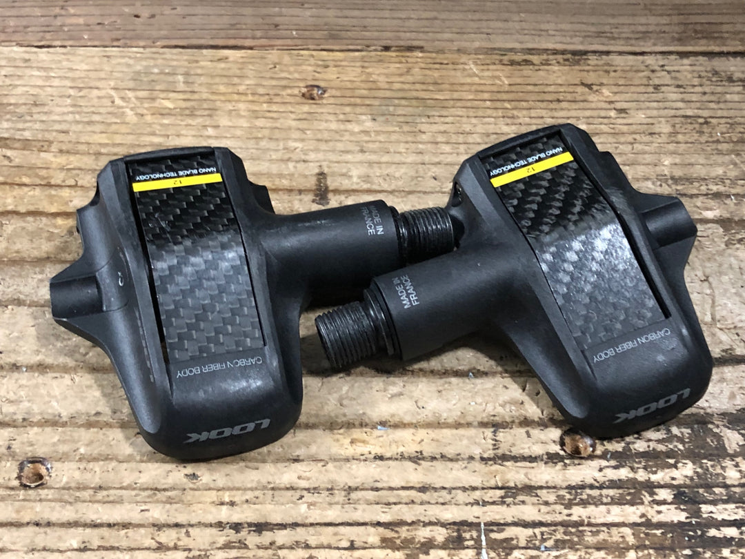 JU293 ルック LOOK KEO BLADE CARBON 12 クロモリシャフト ビンディングペダル