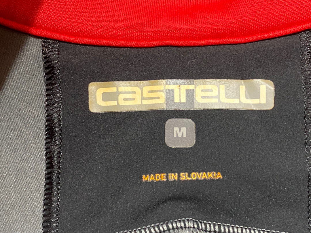 KB696 カステリ CASTELLI ROSSO CORSA BETA RoS JACKET 長袖 サイクルジャケット 黒 M