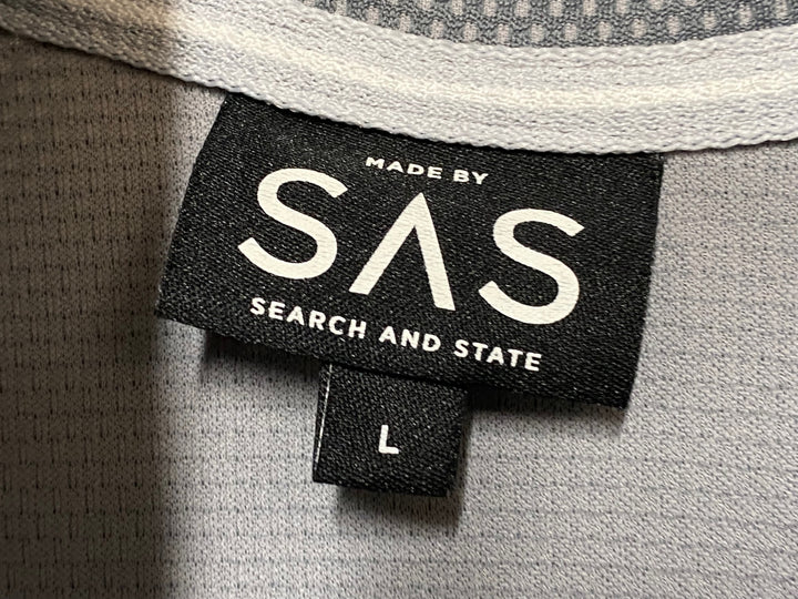 JY663 サーチアンドステイト SEARCH AND STATE 半袖 サイクルジャージ グレー L