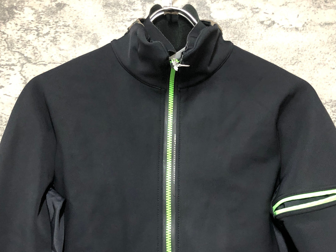 KP576 Q36.5 長袖 サイクルジャージ 黒 M 裏起毛