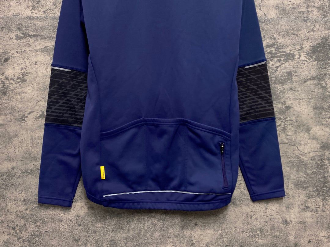 JW532 パールイズミ PEARL iZUMi 長袖 サイクルジャージ ネイビー M 裏起毛