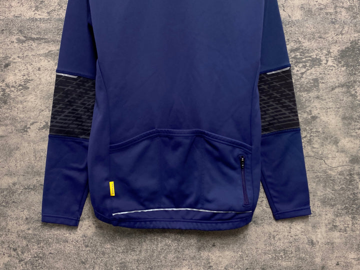 JW532 パールイズミ PEARL iZUMi 長袖 サイクルジャージ ネイビー M 裏起毛