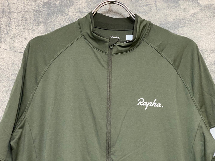 JY682 ラファ Rapha CORE JERSEY 半袖 サイクルジャージ ダークオリーブ L
