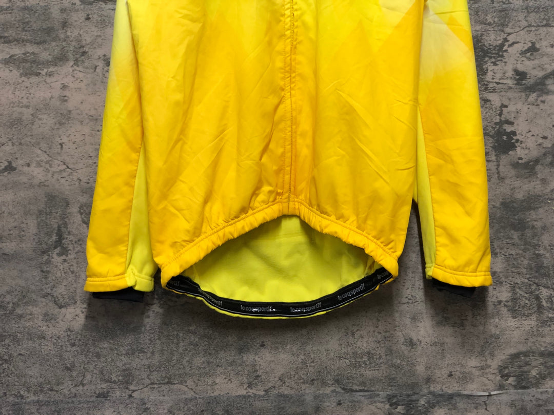 KN787 ルコックスポルティフ le coq sportif 裏起毛 サイクルジャケット 黄 L