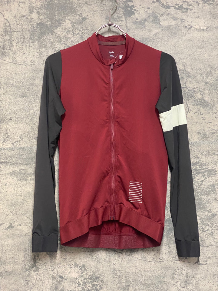 JO051 ラファ Rapha PRO TEAM LONG SLEEVE TRAINING JERSEY 長袖 サイクルジャージ 赤 S