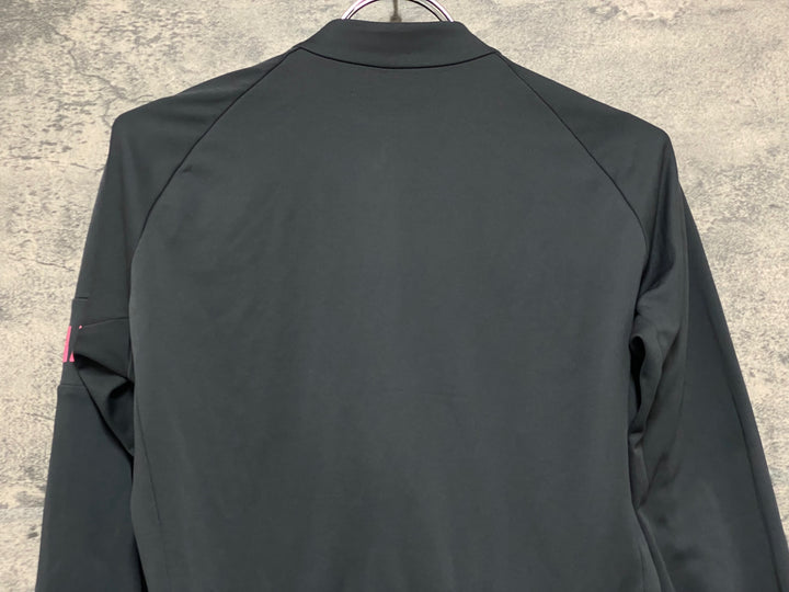 KM627 ラファ Rapha PRO TEAM LONG SLEEVE TRAINING JERSEY 長袖 サイクルジャージ グレー S ※擦れ等使用感あり