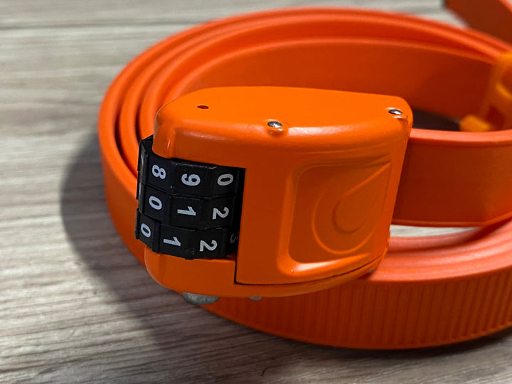 JY956 オットーロック OTTOLOCK バンドロック 鍵 152cm長 オレンジ