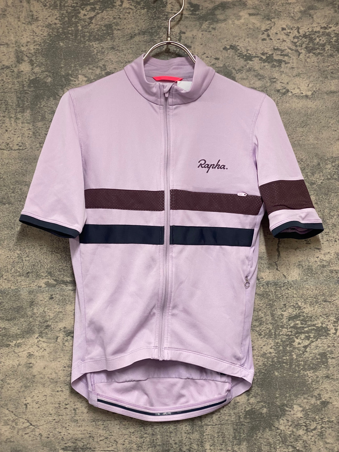 KH093 ラファ Rapha BREVET LIGHTWEIGHT JERSEY 半袖 サイクルジャージ 紫 XS