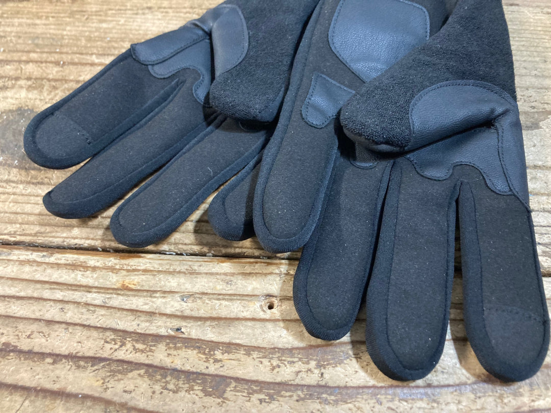 KF826 カフェドシクリステ CAFE DU CYCLISTE AUDAX 長指 ウィンターグローブ リフレクター 黒 L
