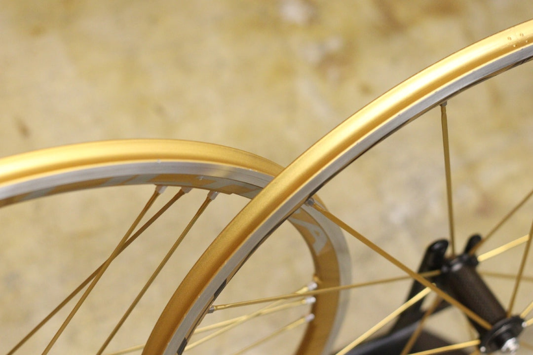 カンパニョーロ Campagnolo シャマルウルトラ ゴールド SHAMAL ULTRA GOLD アルミ チューブラー ホイールセット カンパ 11S/12S 【立川店】