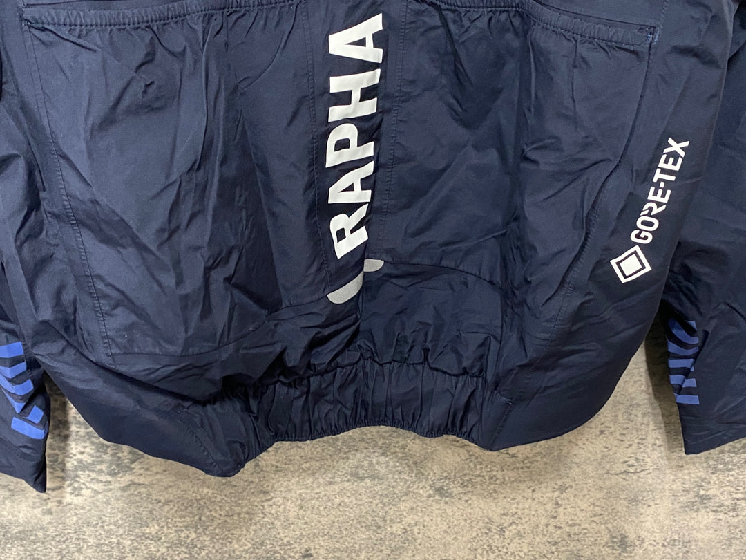 JU431 Rapha PRO TEAM INSULATED RAIN JACKET 長袖 レインジャケット 紺 M