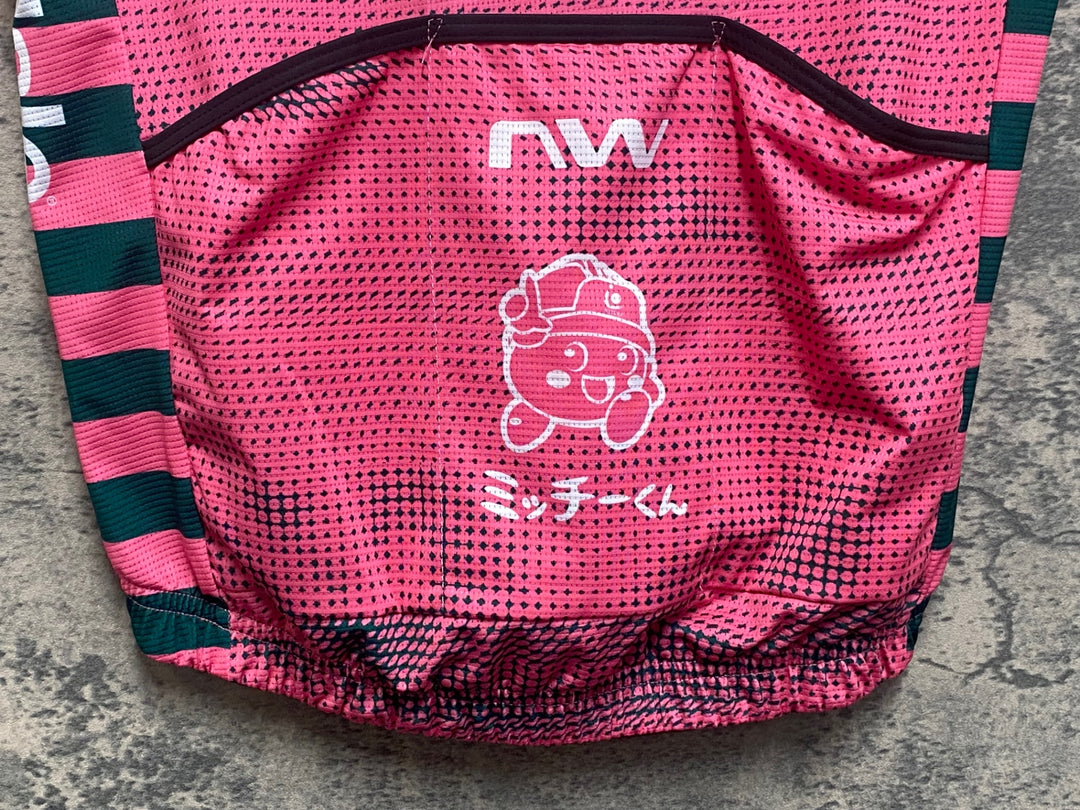 JN354 ノースウェーブ NORTHWAVE 半袖 サイクルジャージ ピンク M EF EDUCATION
