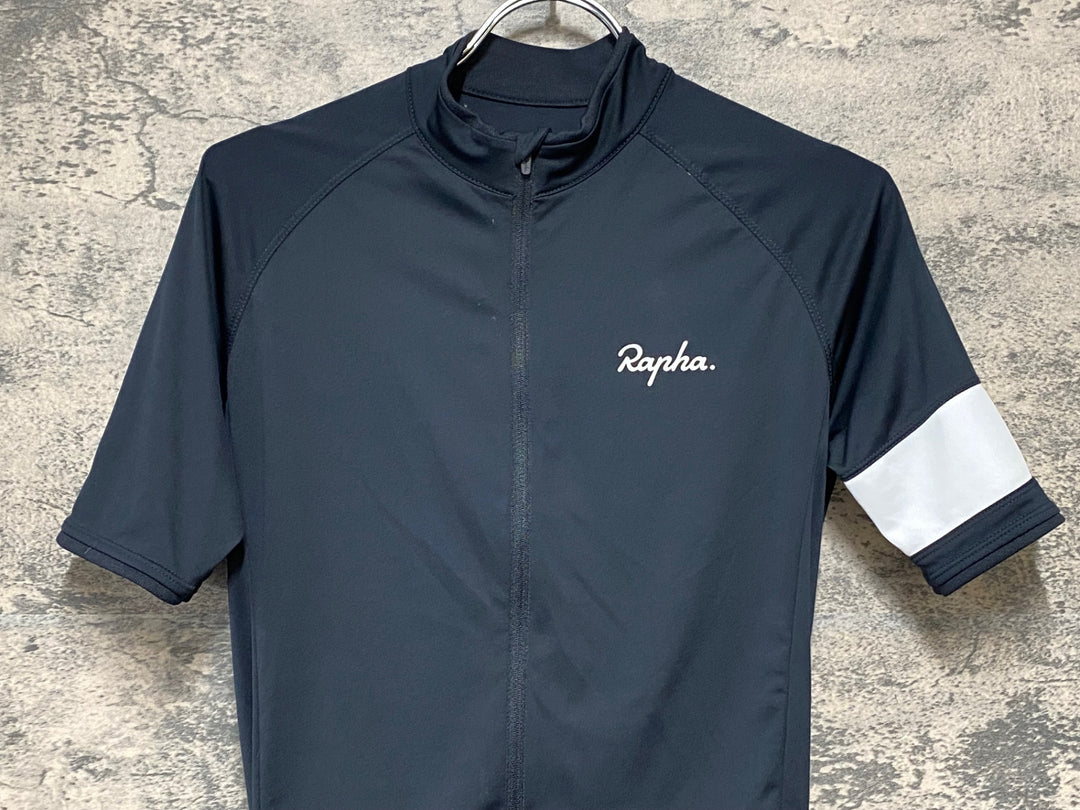 KH472 ラファ Rapha CORE JERSEY 半袖 サイクルジャージ S 黒