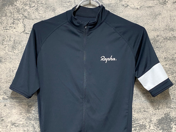 KH472 ラファ Rapha CORE JERSEY 半袖 サイクルジャージ S 黒