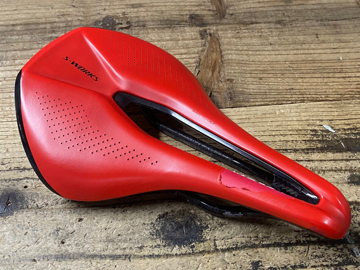 KI445 スペシャライズド SPECIALIZED エスワークスk S-WORKS POWER SADDLE カーボンレール サドル 赤 143mm