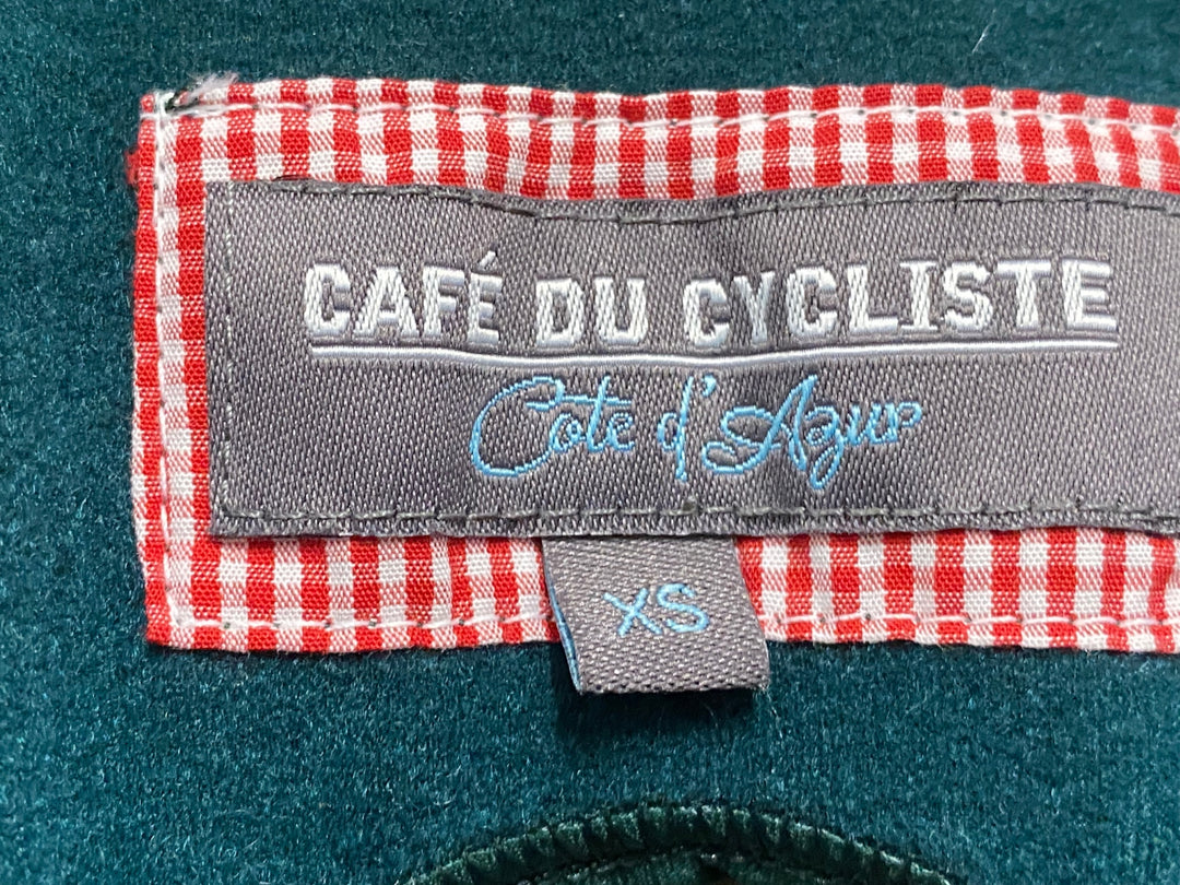 KE380 カフェドシクリステ CAFE DU CYCLISTE MARIE MEN ビブタイツ  XS 緑 裏起毛