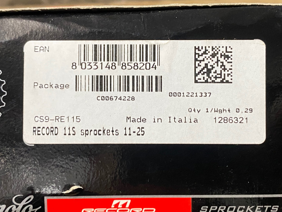 JR765 カンパニョーロ CAMPAGNOLO RECORD 11S sprockets 11-25 CS9-RE115