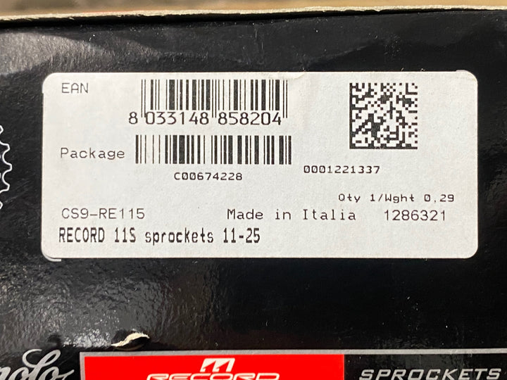 JR765 カンパニョーロ CAMPAGNOLO RECORD 11S sprockets 11-25 CS9-RE115