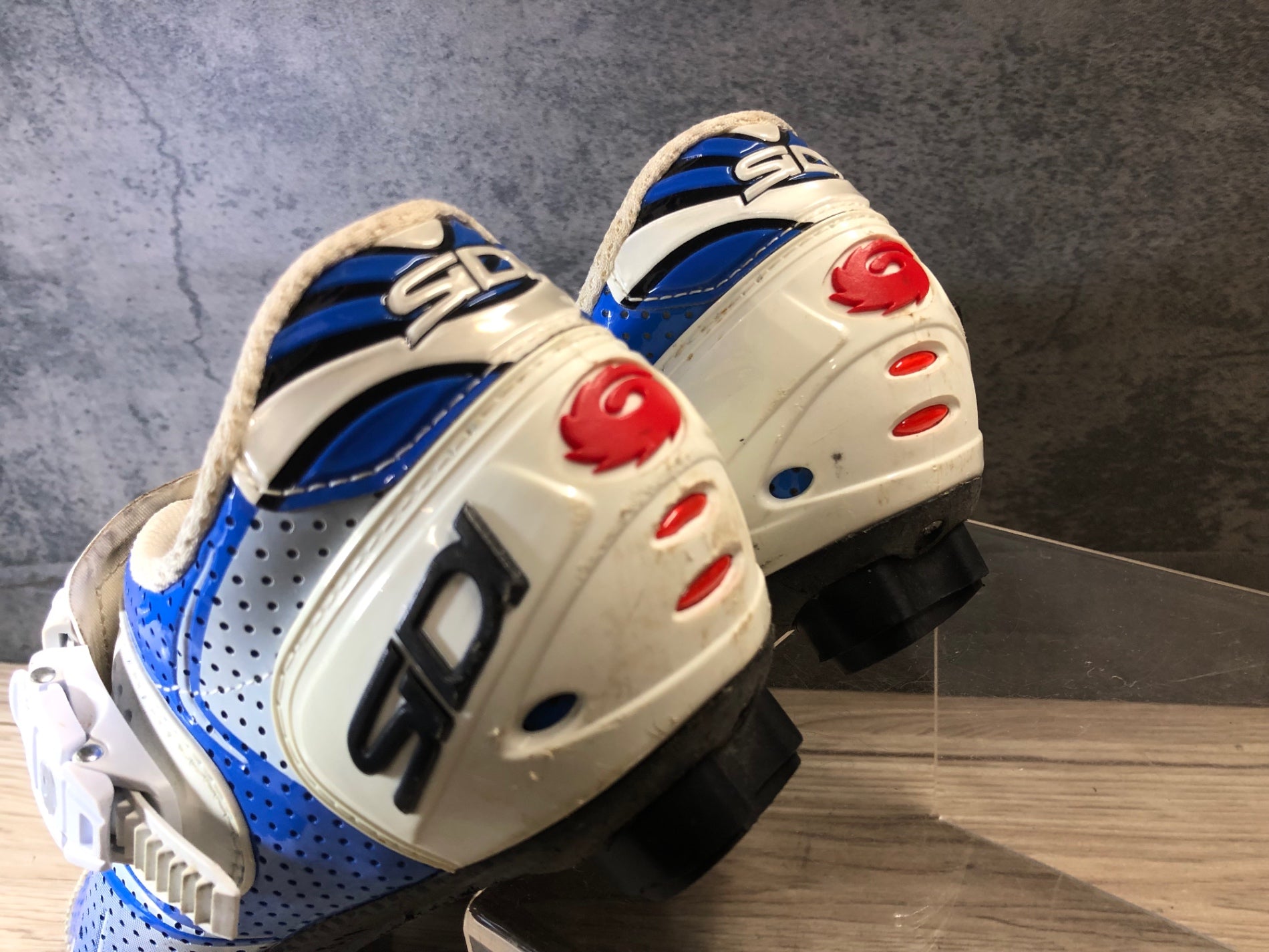 JQ435 シディ SIDI カオス エアー KAOS AIR ビンディングシューズ 青