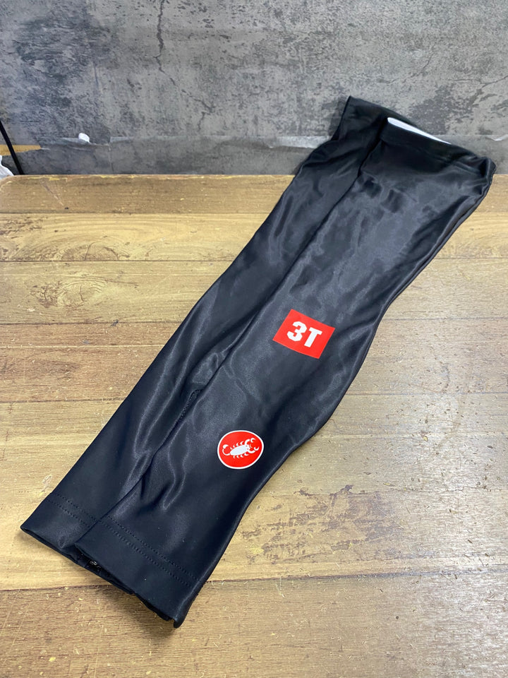 KF235 カステリ CASTELLI 3T レッグウォーマー 黒 S 裏起毛
