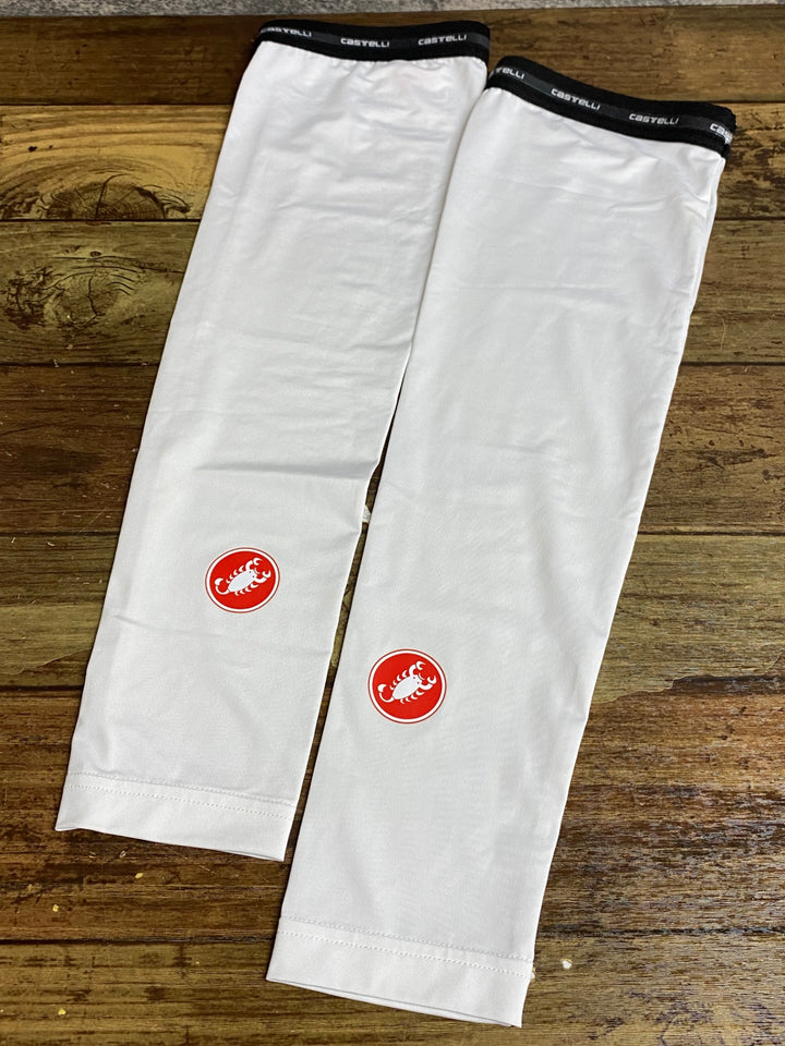 JZ333 カステリ CASTELLI アームカバー 白 L