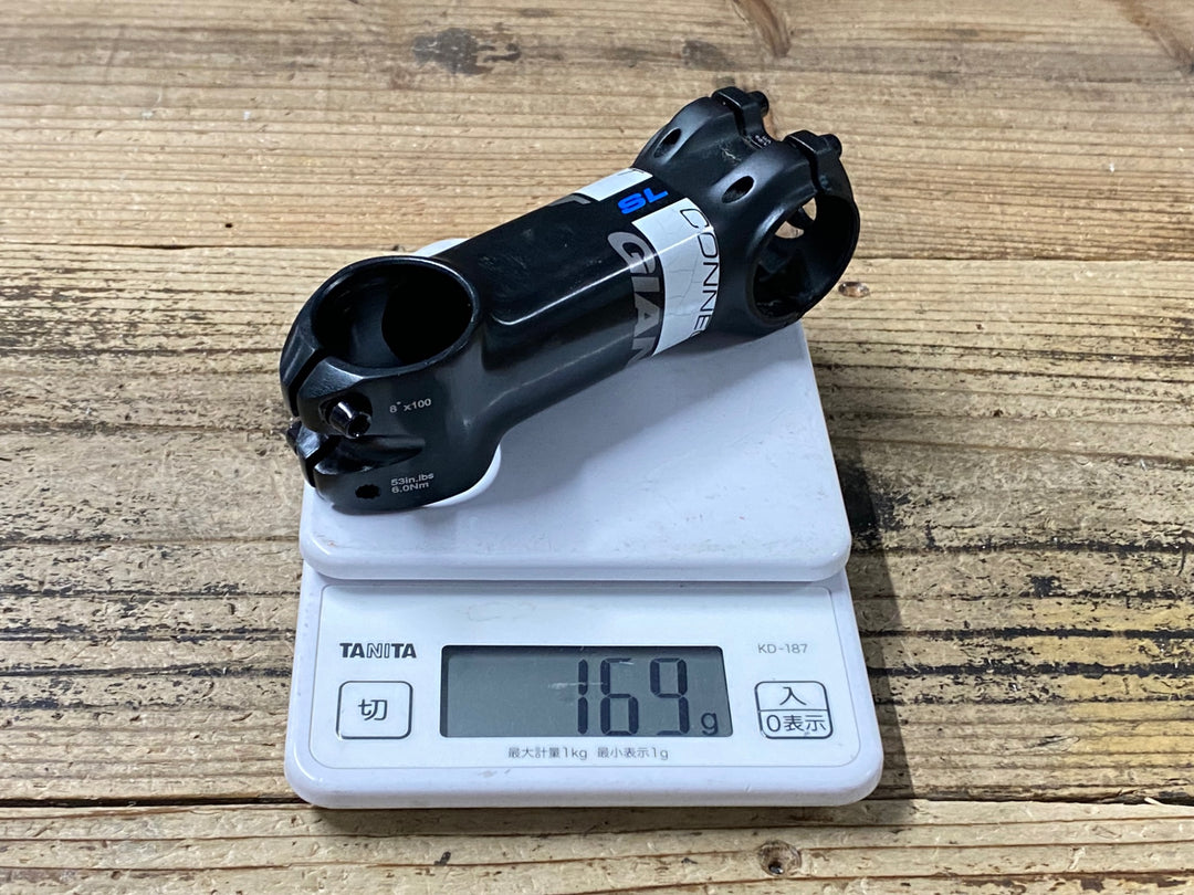 KD171 ジャイアント GIANT コネクト CONNECT SL アルミステム 黒 Φ31.8 OD2 100mm 8°