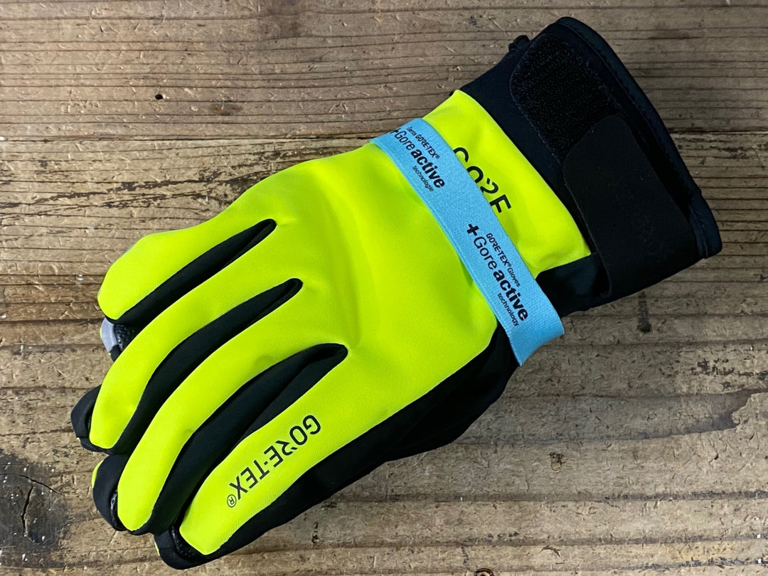 JV935 ゴア GORE 長指 グローブ 黄 XS 裏起毛