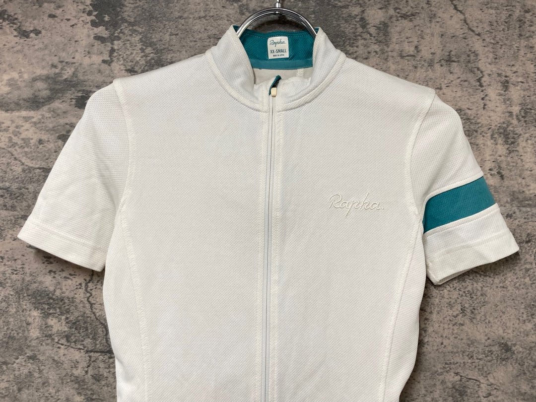 JE570 ラファ Rapha WOMEN'S LIGHTWEIGHT JERSEY 半袖 サイクルジャージ 白 レディース XXS