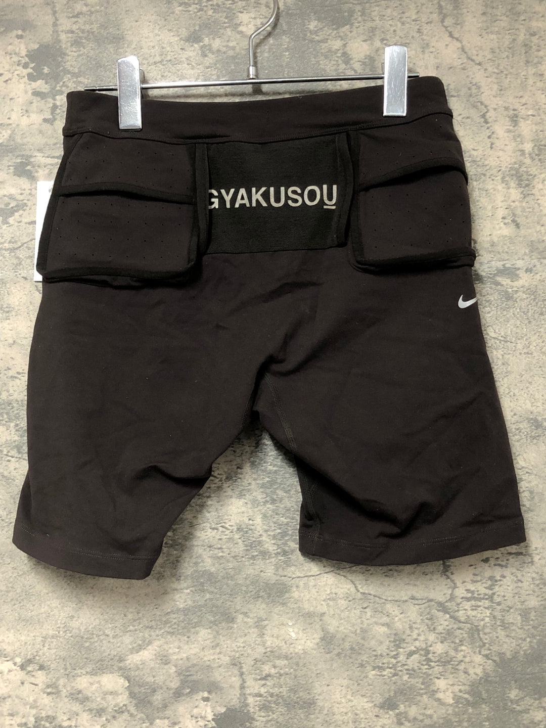 JV852 ナイキ Nike GYAKUSOU ショートパンツ ブラウン L ※ファスナー破損のためジャンク