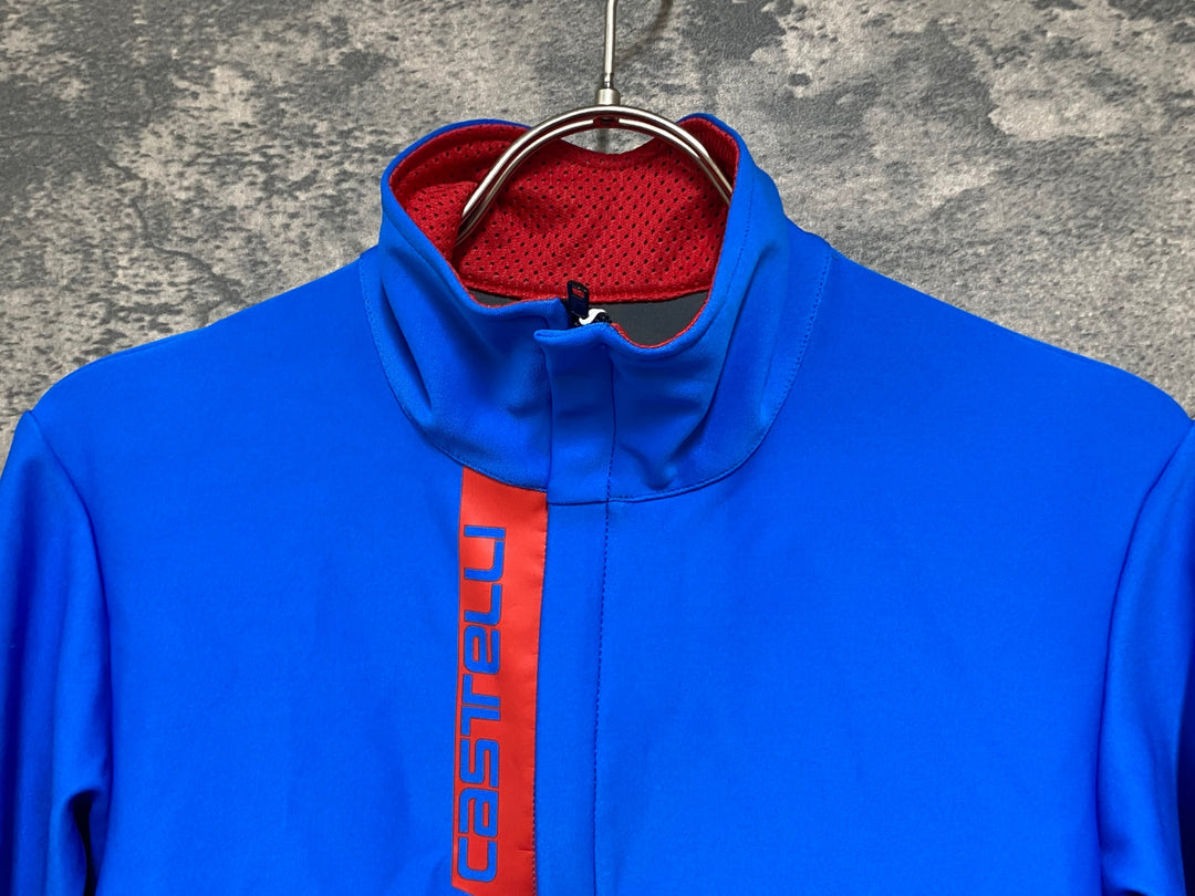 JS470 カステリ CASTELLI AERO LITE JKT 長袖 サイクルジャケット 水色 S GORE-TEX WINDSTOPPER