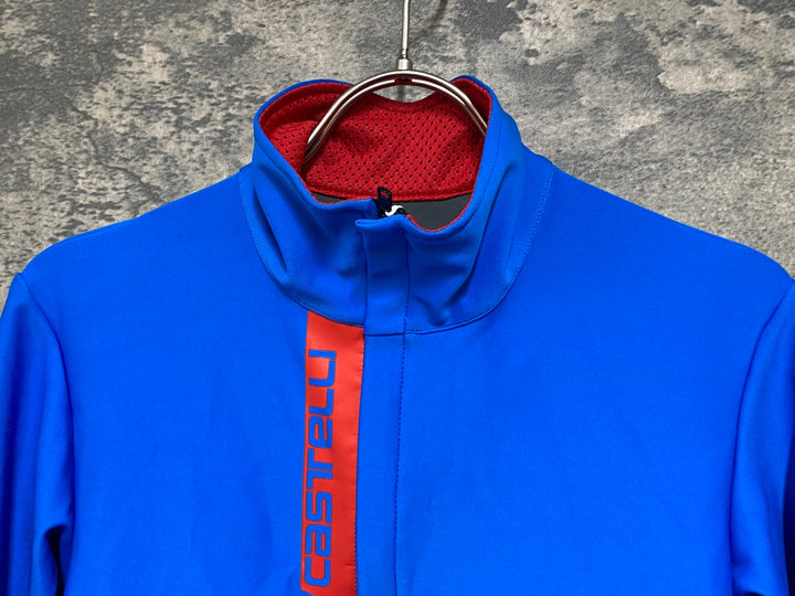 JS470 カステリ CASTELLI AERO LITE JKT 長袖 サイクルジャケット 水色 S GORE-TEX WINDSTOPPER