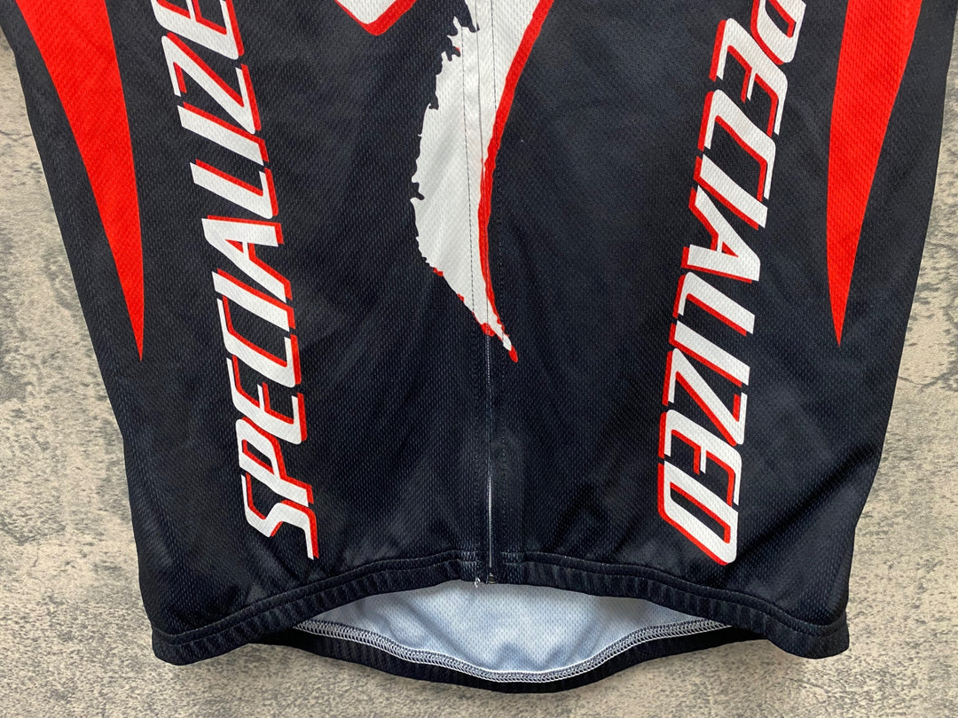 JR083 スペシャライズド SPECIALIZED 半袖サイクルジャージ 黒赤 S