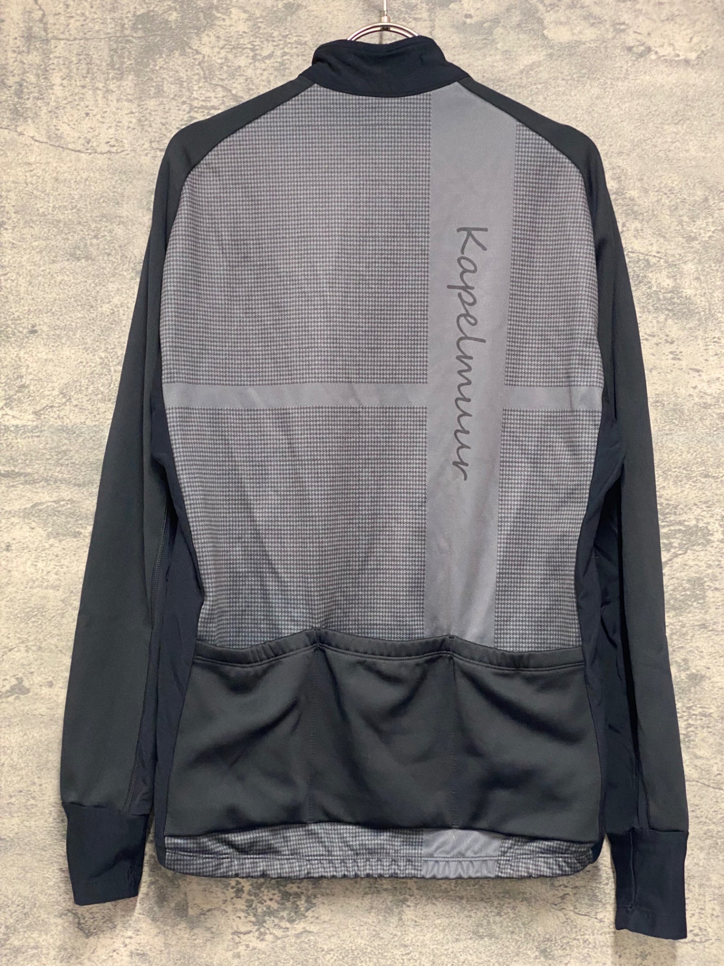 JX738 カペルミュール KAPELMUUR 長袖 サイクルジャージ L 黒 裏起毛