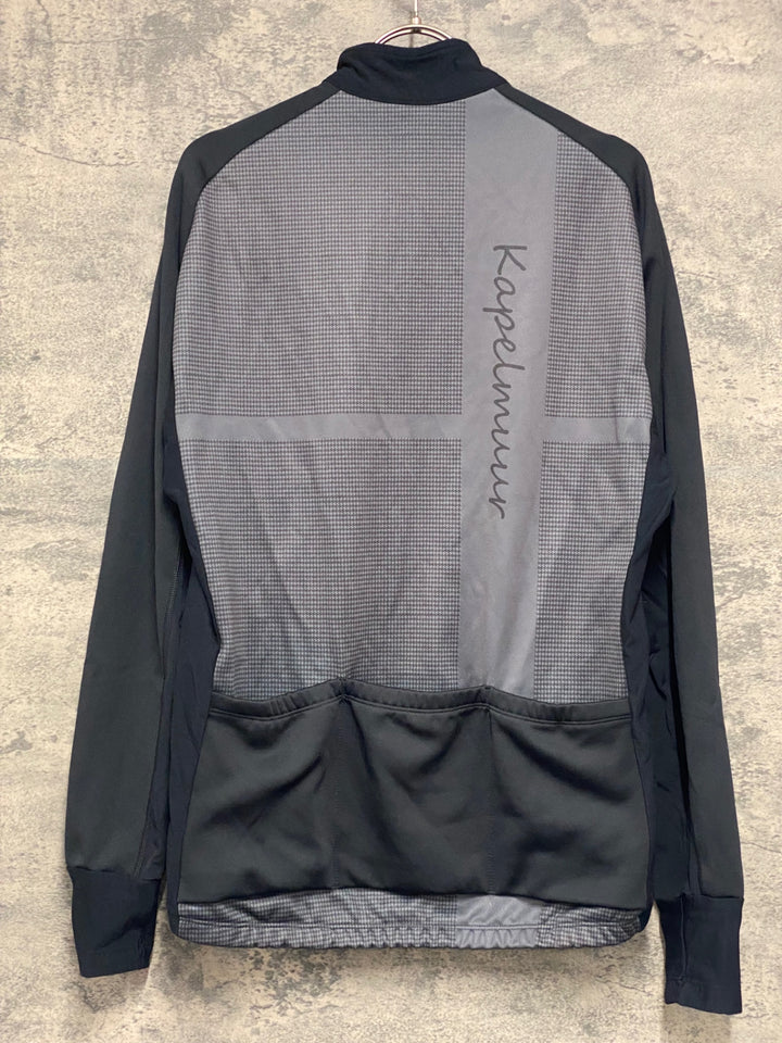 JX738 カペルミュール KAPELMUUR 長袖 サイクルジャージ L 黒 裏起毛